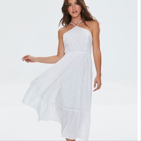 Forever 21 Dresses & Skirts - NWT Floral eyelet midi dress